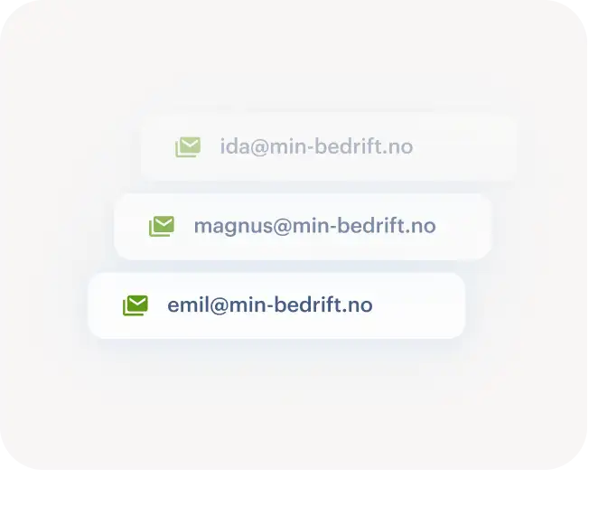 Skreddersydde e-postaddresser