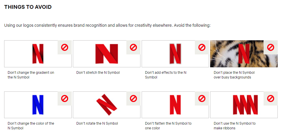 Lo que no puedes hacer con el logo de Netflix