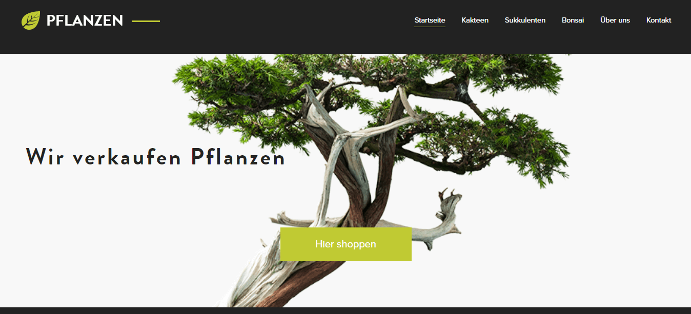 Ein Beispiel für eine übersichtlichere Navigation