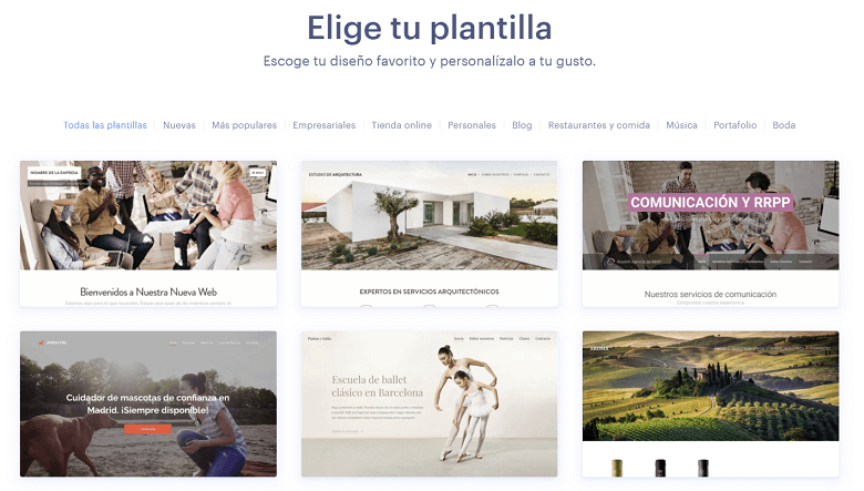 Plantillas web