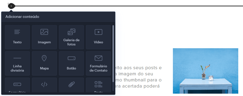 Adicionar vídeo na webnode