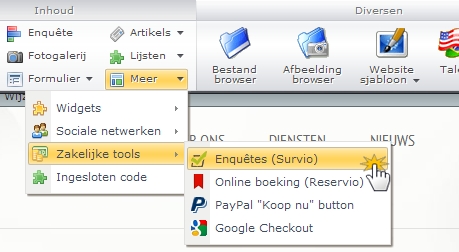 widget toevoegen