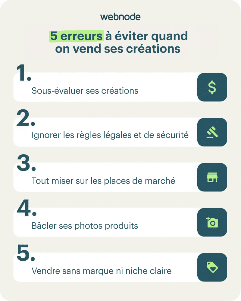 Top 5 erreurs à éviter quand on lance son activité artisanale