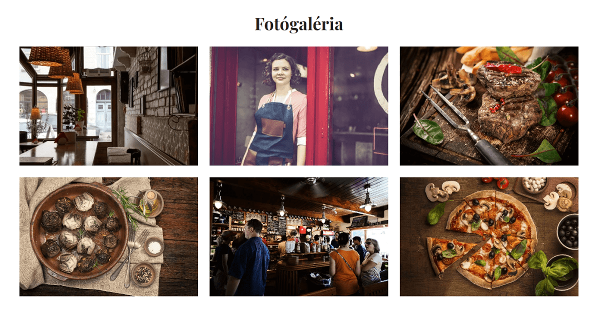 A weboldalon található galéria