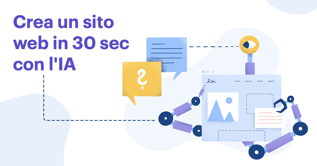 Crea un sito web in 30 sec con l´IA