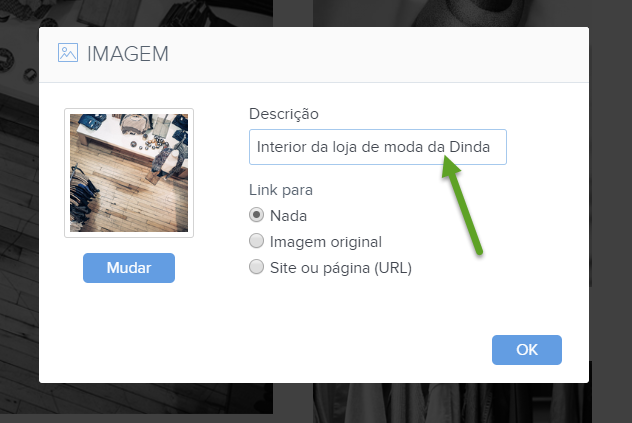 SEO - Alterando descrição de imagens com Webnode