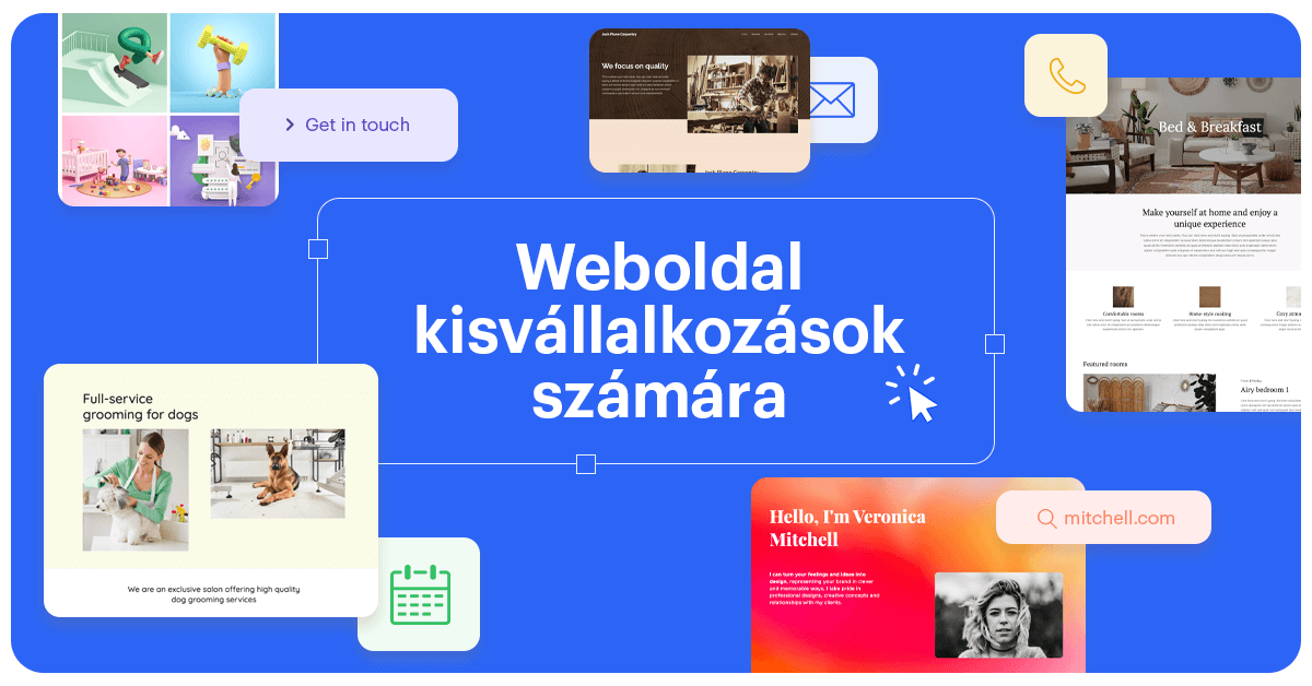 Weboldal készítés kisvállalkozásoknak néhány kattintással