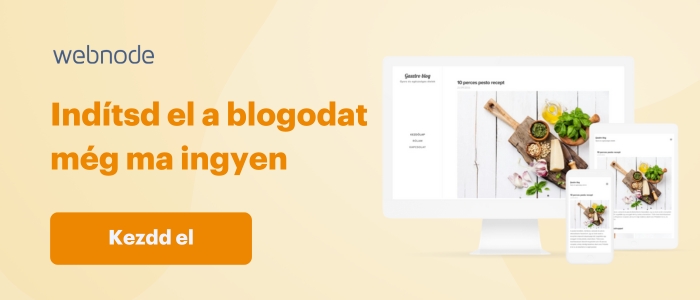Indítsd el ingyenes blogodat még ma a Webnode-dal