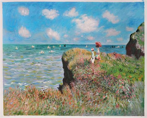 The Cliffwalk at Pourville (1982) by Claude Monet (Art Institute of Chicago) is the perfect example of how the rule of thirds applies.[/caption]