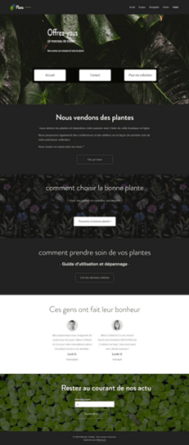 Concevez votre page d'accueil comme une rampe de lancement