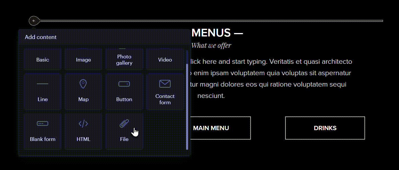 How to add music and audio files to your Webnode website using the built-in editor