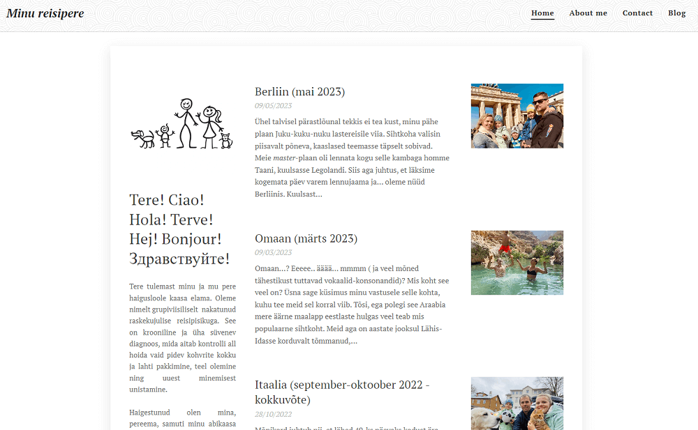 Blog de viagens Minu reisipere