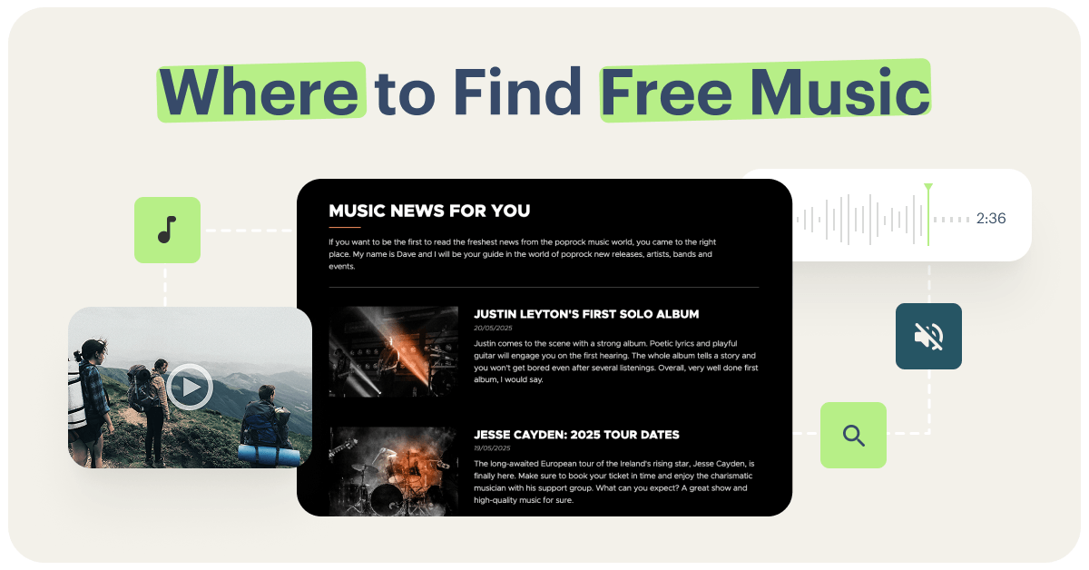 Free music for websites and creative projects — legal sources guide by Webnode