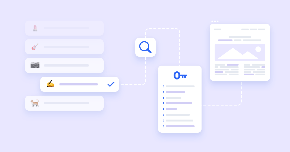 Uebereinstimmende Web-Inhalte mit gleichen Keywords