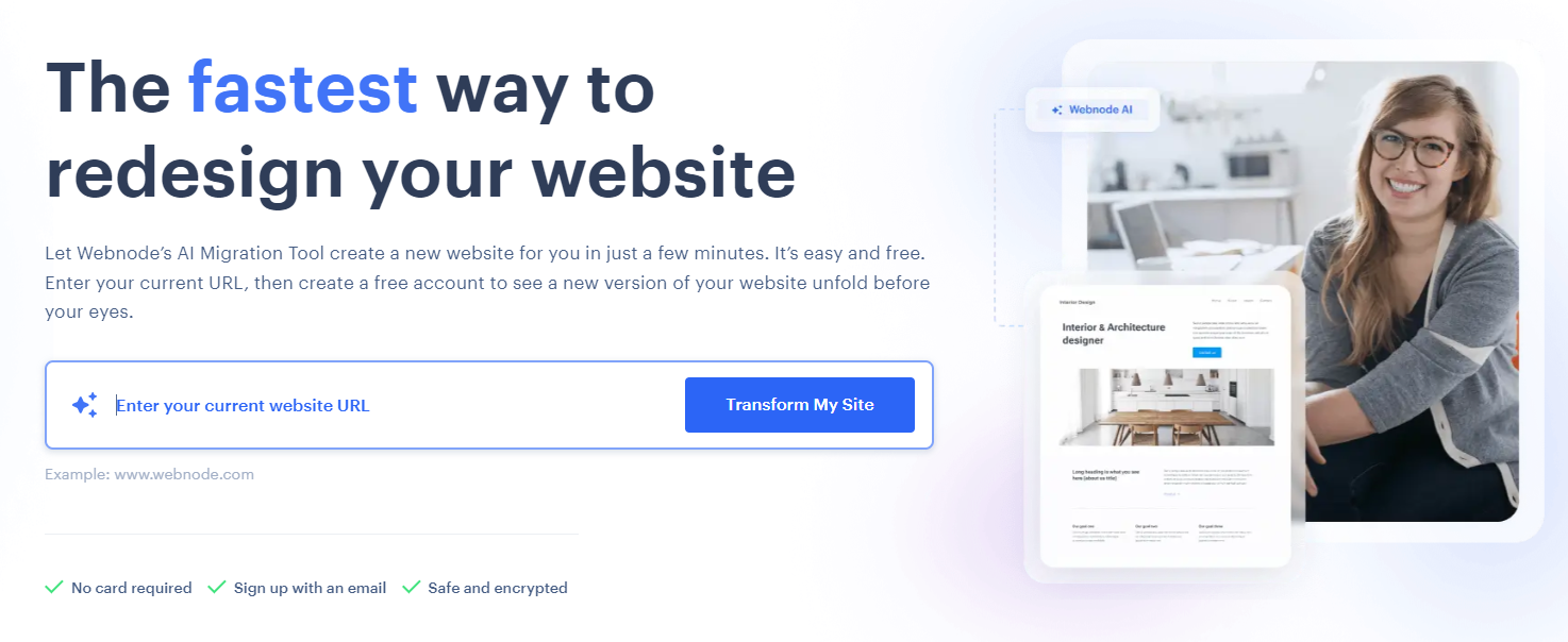 Strumento di migrazione verso Webnode