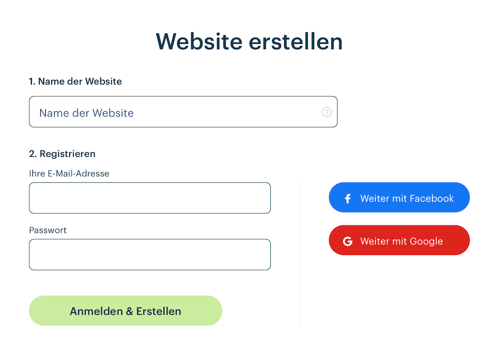 Name der Website