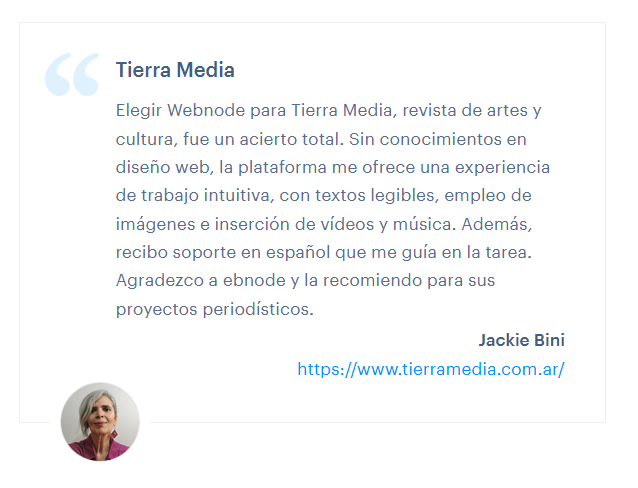 Reseña de Webnode