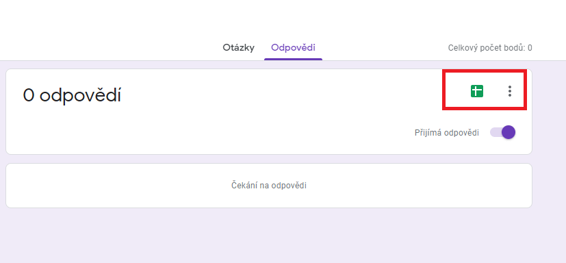 google forms dotazník