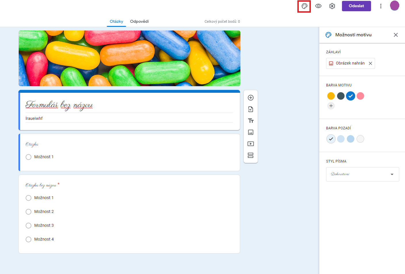 Google formuláře