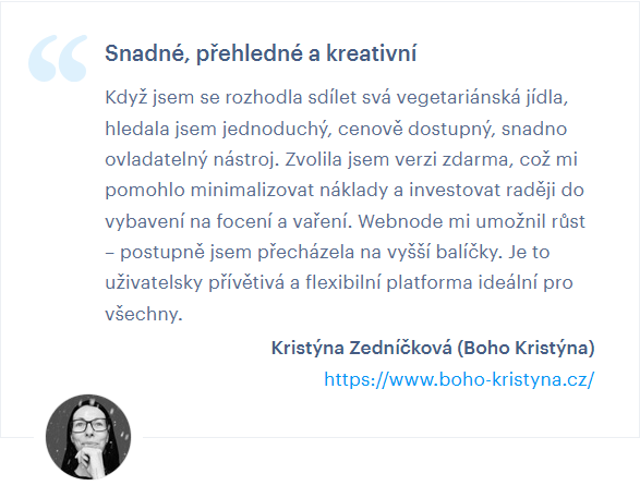 spokojený uživatel Webnode