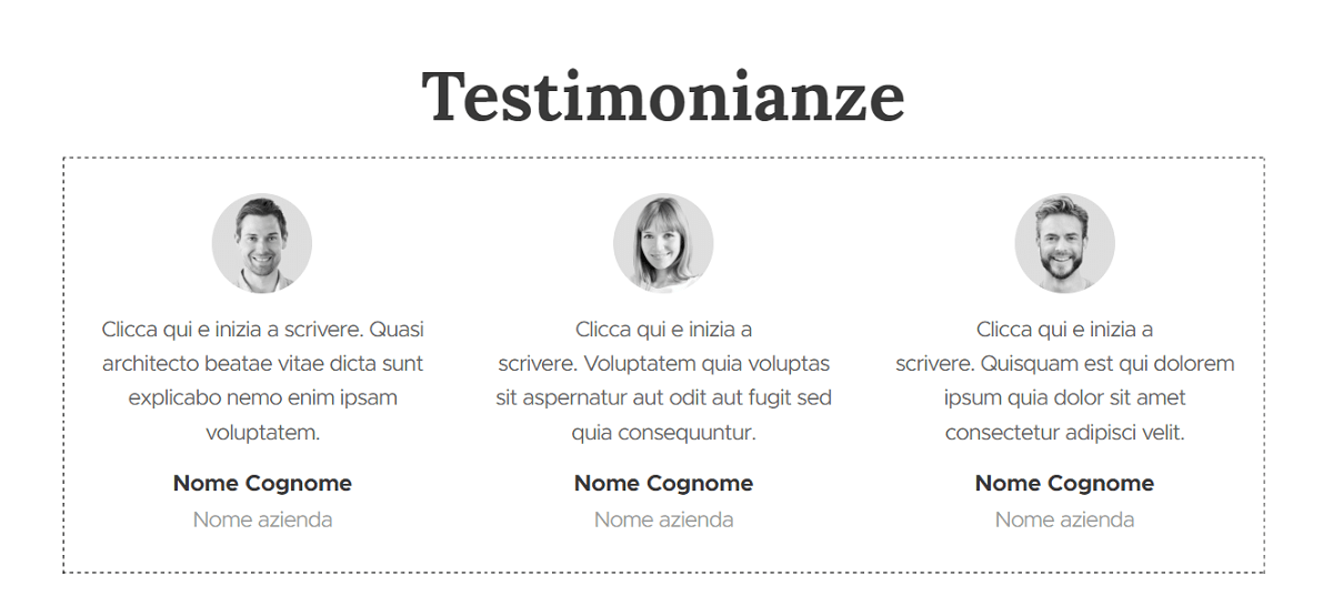 Testimonianze per siti web per ristoranti
