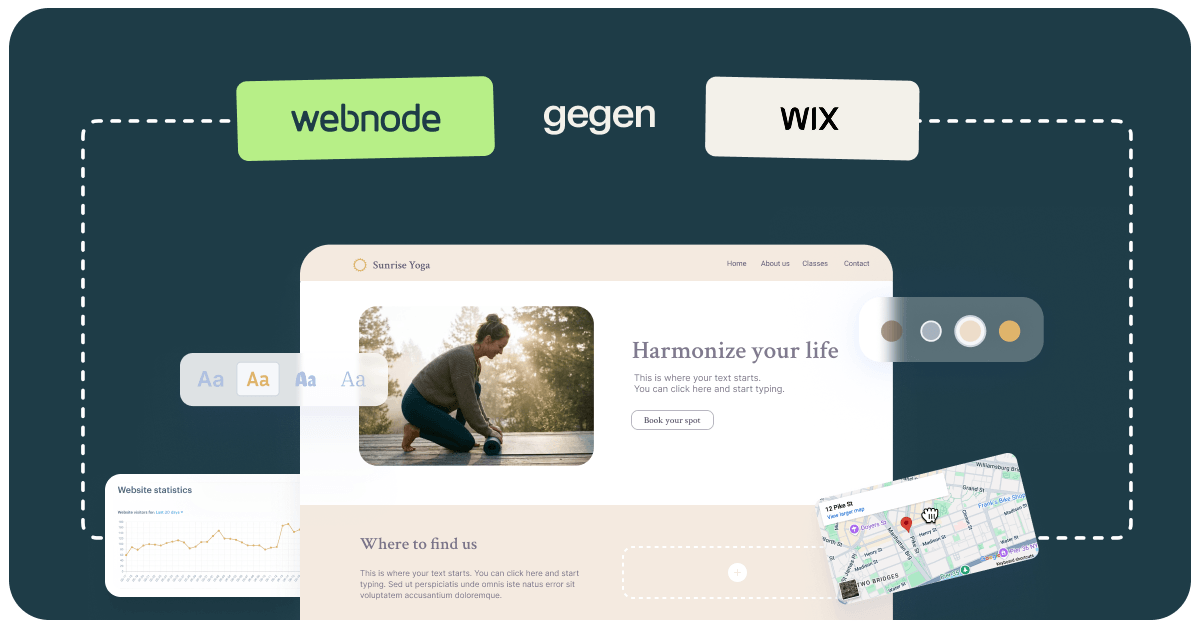 Wix und Webnode im Vergleich