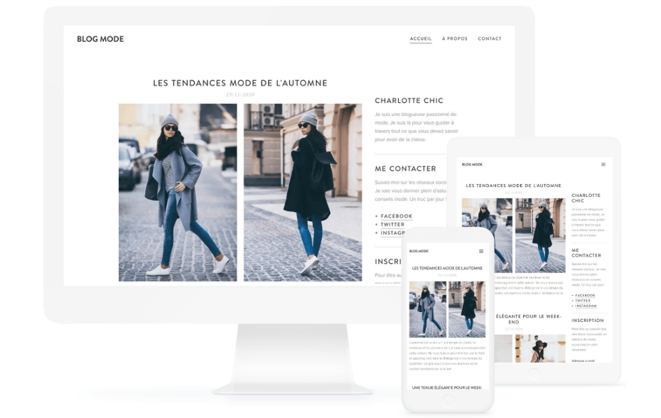 Modèle de blog Webnode