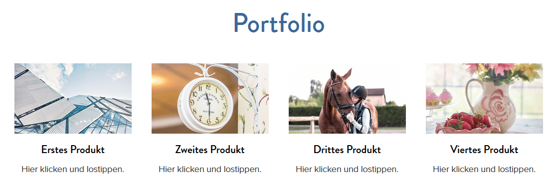 Card Grid Design Beispiel