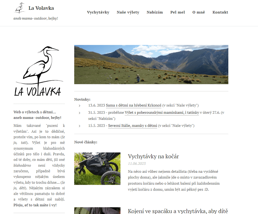 Site de viagens La Volavka