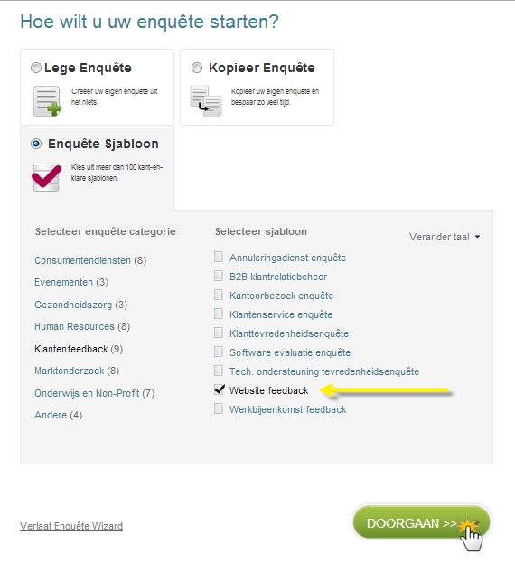 enquete starten