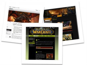 Ideal examples of templates for a video games website