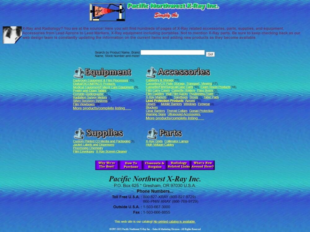 Ein Beispiel für ein unkonventionelles Layout der Startseite