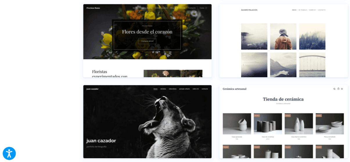 Plantillas de la categoría Arte y Diseño de Webnode para fotógrafos