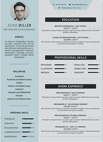 Beispielvita von graphicriver.net