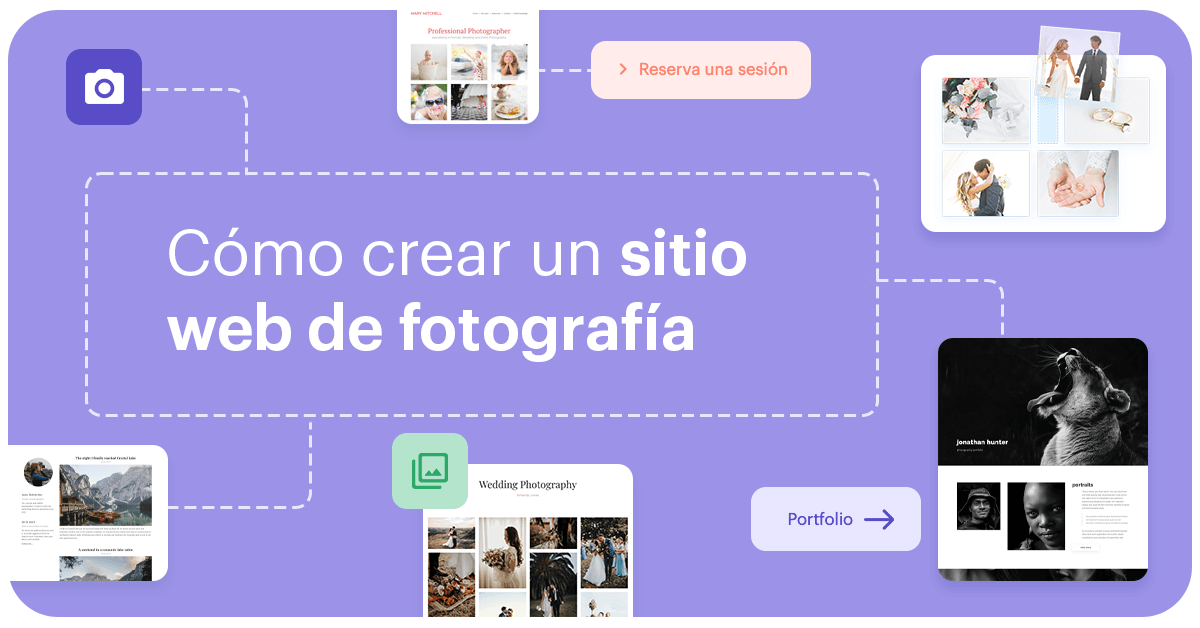 Convierte tus fotos en un portfolio: crea un sitio web de fotografía en segundos