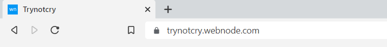 Example of a Webnode subdomain