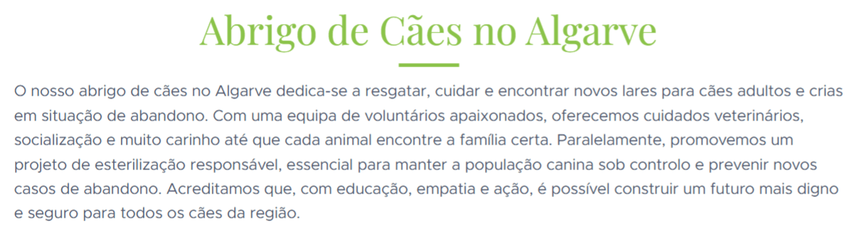 Resultado de texto de secção gerado automaticamente pelo Assistente de IA da Webnode