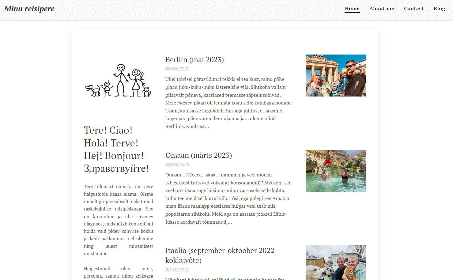 Reisblog Beispiel mit vielen Urlaubszielen