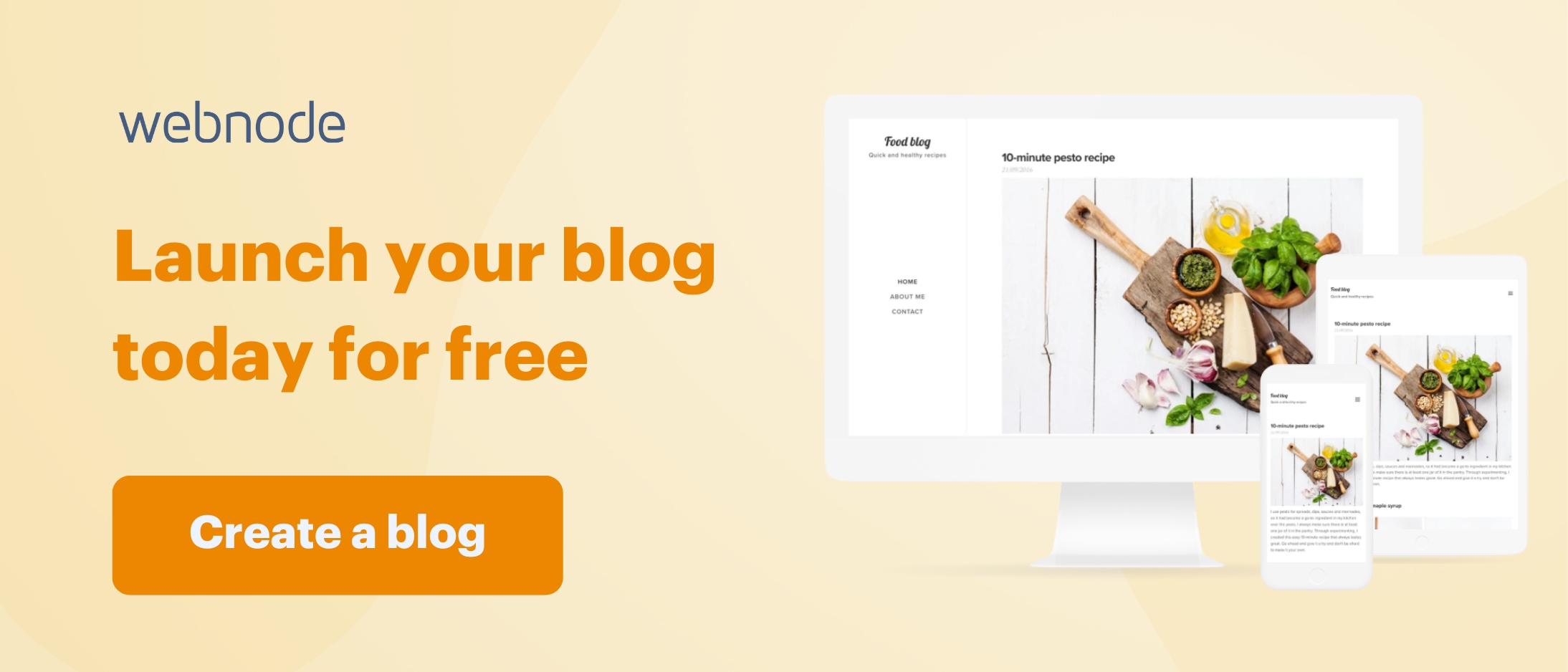 Launch your free blog today with Webnode.