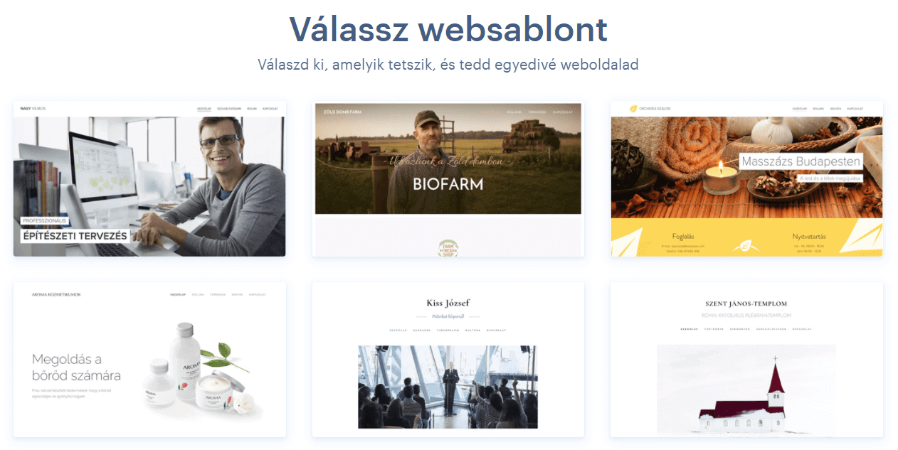 Webnode sablonok